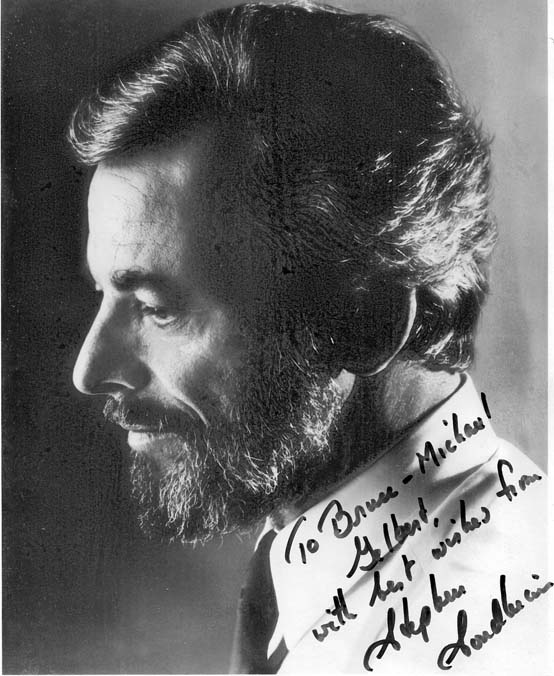 Stephen Sondheim - from the collection of Bruce-Michael Gelbert