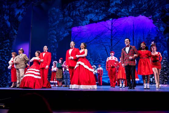 Cast of White Christmas  photo by Rebecca J. Michelson