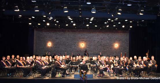 the Lesbian & Gay Big Apple Corps Symphonic Band with Music Director Henco Espag - photo by Bruce-Michael Gelbert