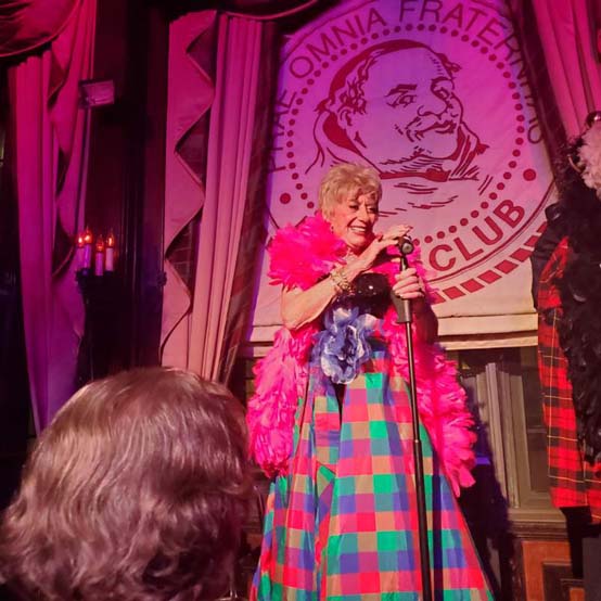 Rose Levine at the Friars Club - photo by Lee Sharmat