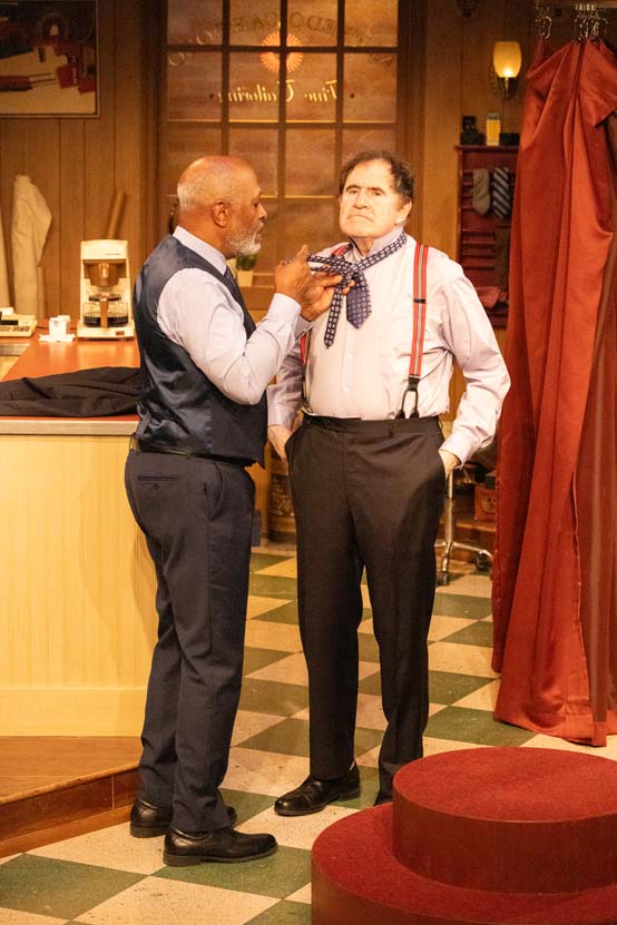 Richard Kind and James Pickens Jr in "A Tailor Near Me." - Photo by Andrea Phox