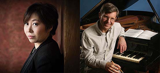 l to r Xian Zhang (conductor), Rob Kapilow (conductor/composer) - Photo courtesy of NJ Symphony
