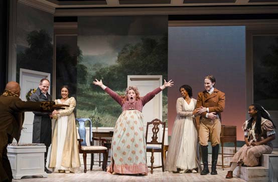 The cast of Sense and Sensibility. Photo by Avery Brunkus